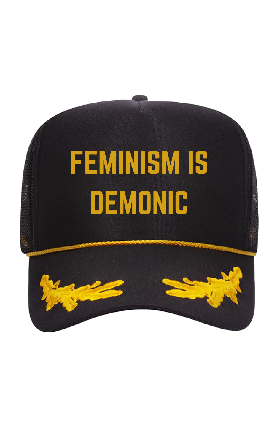 Gold Leaf Crown Trucker Hat