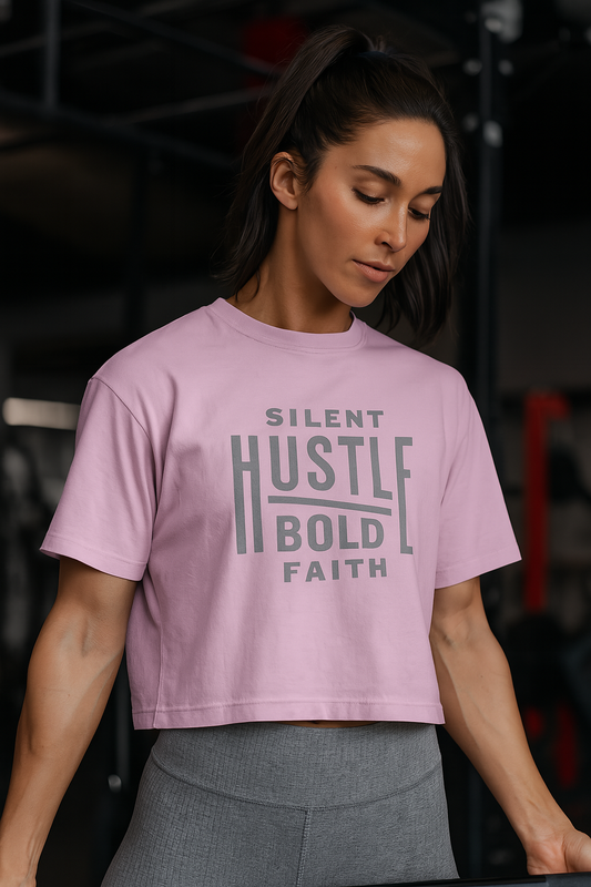 Women's Silent Hustle Bold Faith Tee