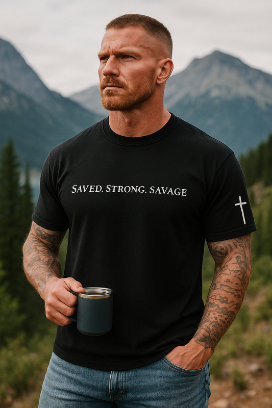 Saved. Strong. Savage Tee