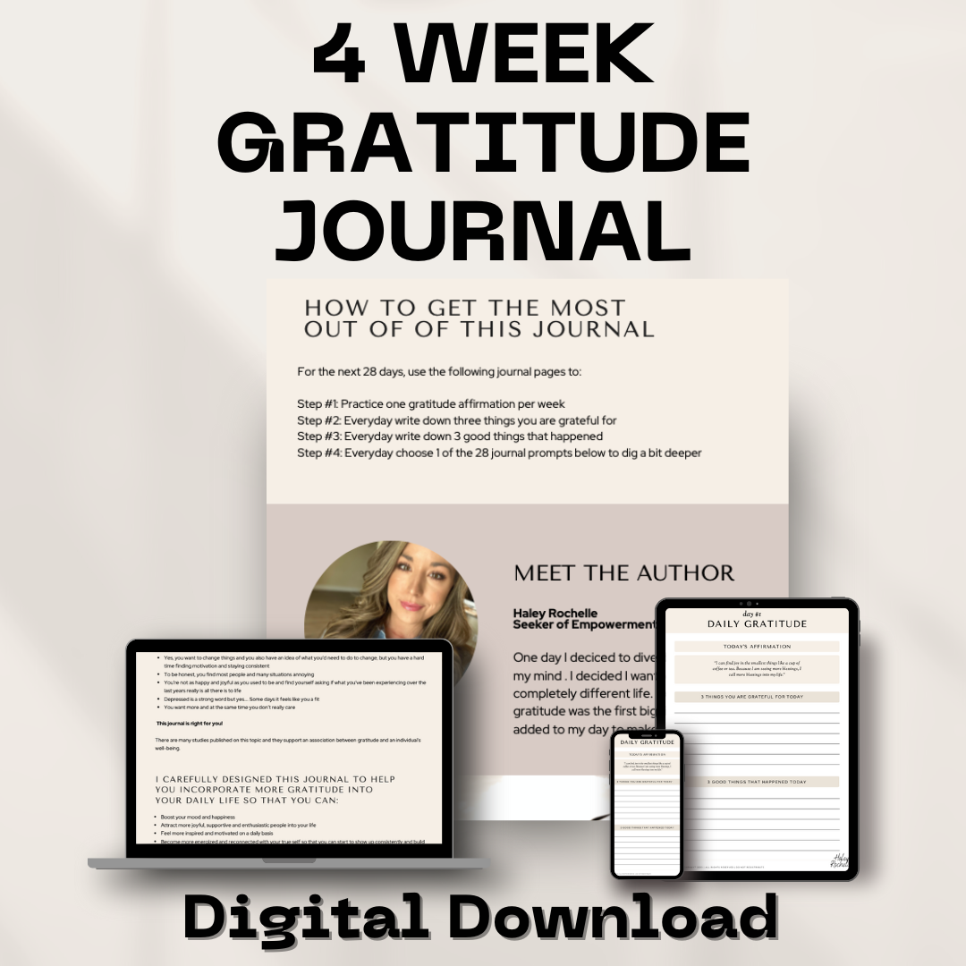4 Week Gratitude Journal